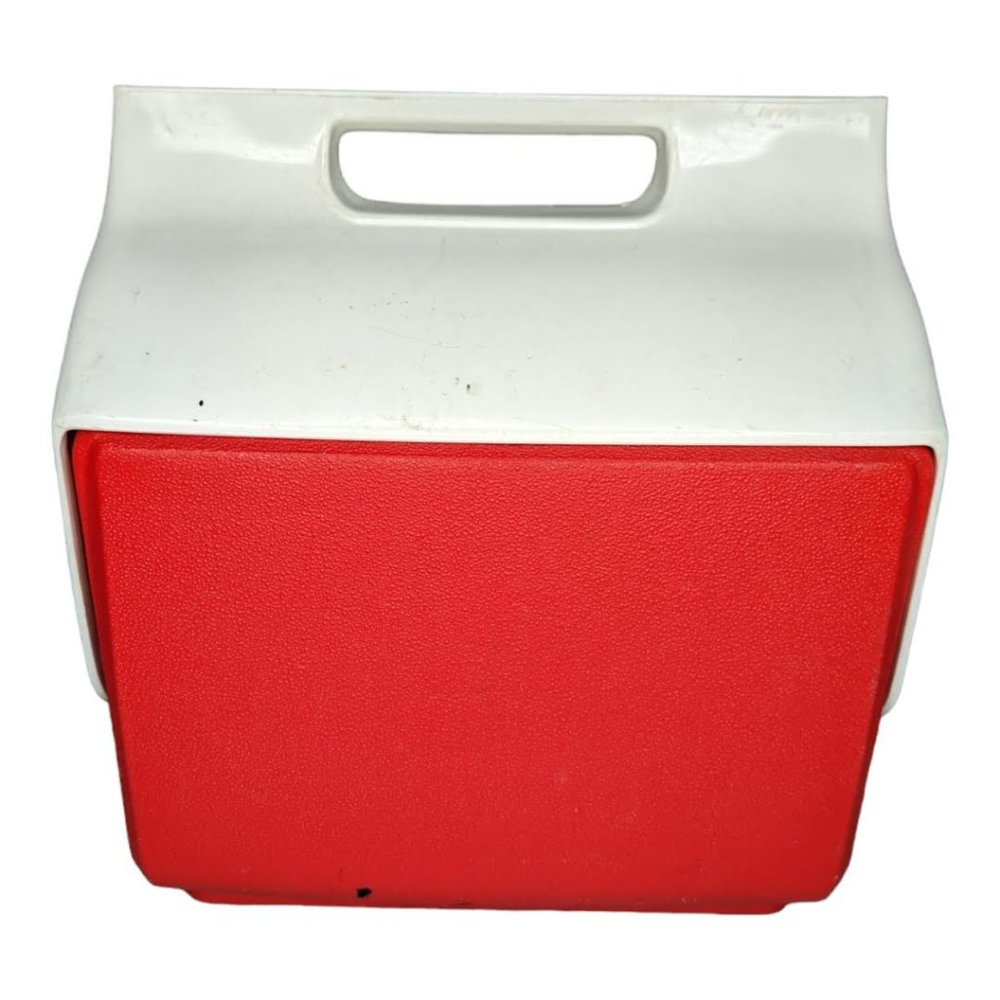 Vintage Igloo Little Playmate Red & White Cooler - Picture 8 of 11